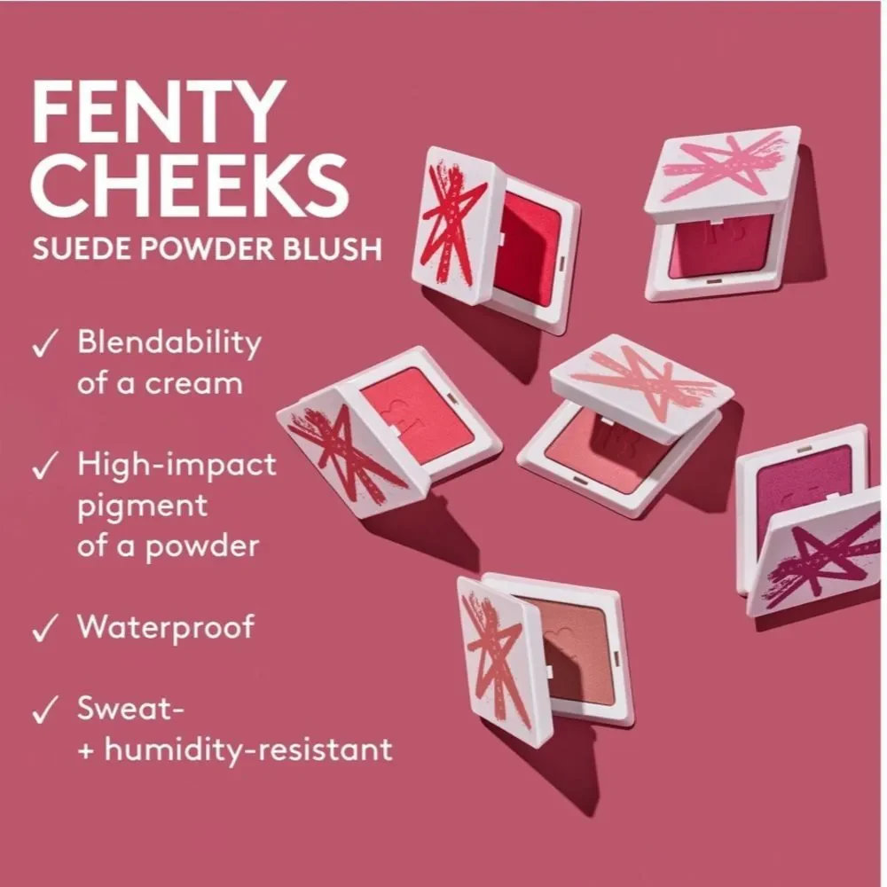 FENTY BEAUTY BY RIHANNA Fenty Cheeks Suede Waterproof Powder Blush Daiquiri Dip